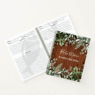 Carnet Cabine de famille Bois d'aquarelle Ivy Sage Fern R