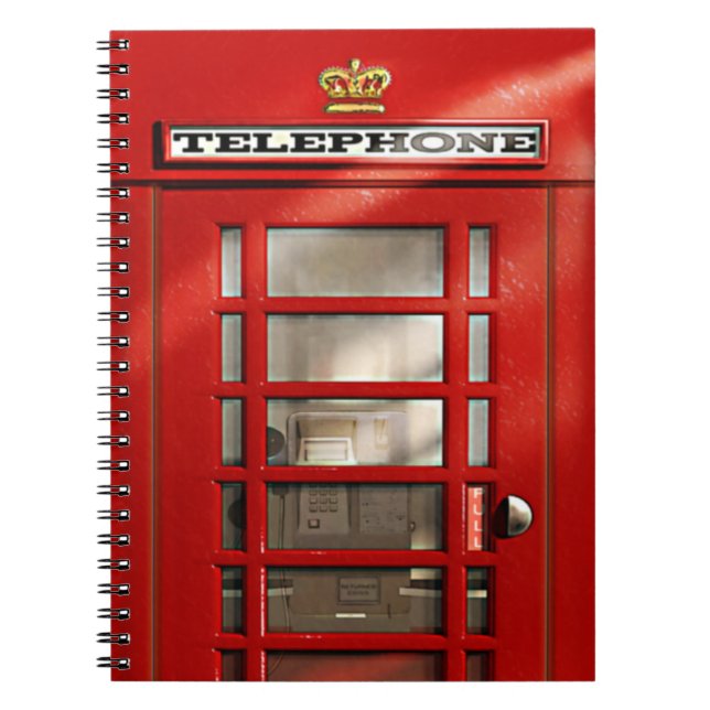 Carnet Cabine téléphonique rouge britannique classique (Devant)