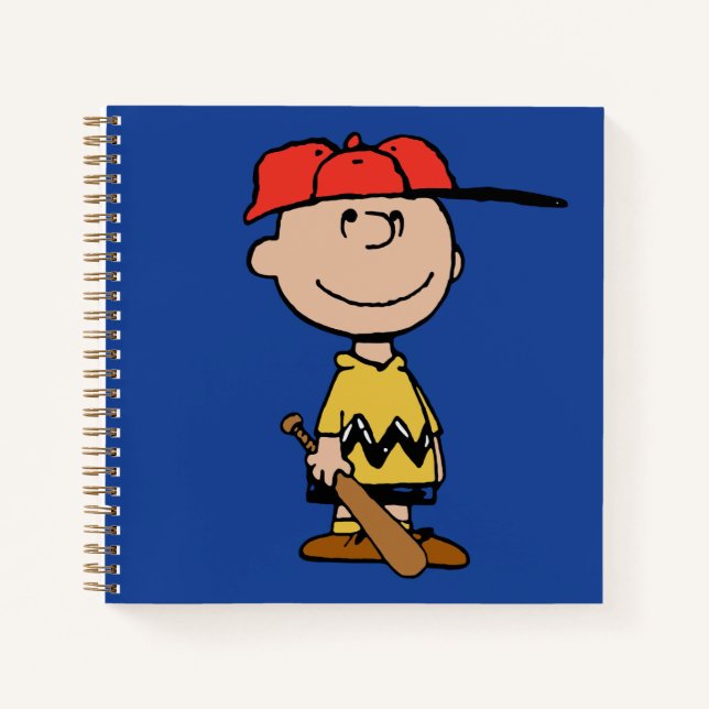 Carnet cacahuètes | Charlie Brown Baseball Smile (Devant)
