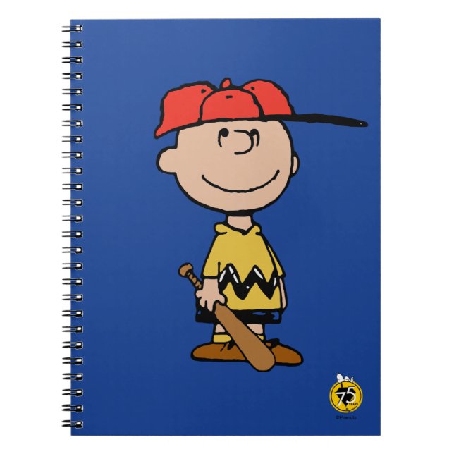 Carnet cacahuètes | Charlie Brown Baseball Smile (Devant)