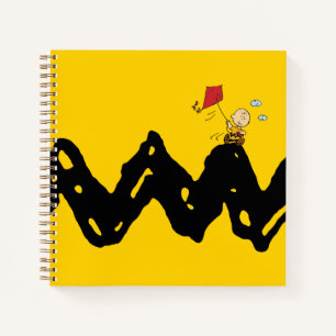 Carnet cacahuètes   Charlie Brown volant Kite