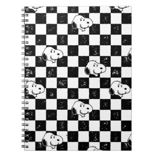 Carnet cacahuètes   Drapeau À damiers Snoopy