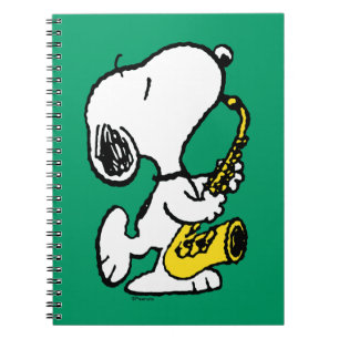 Carnet cacahuètes   Lecteur Snoopy Saxophone