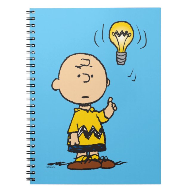 Carnet cacahuètes | L'idée de l'ampoule de Charlie Brown (Devant)
