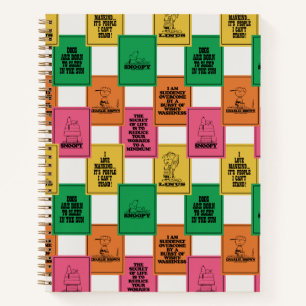 Carnet cacahuètes   Motif Colorblock amusant