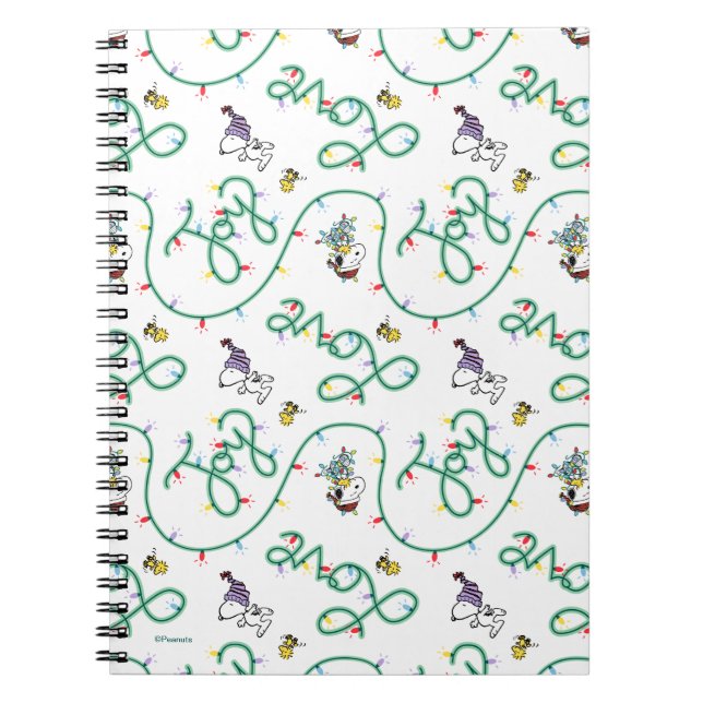 Carnet cacahuètes | Motif d'amour de Noël brillant et bri (Devant)