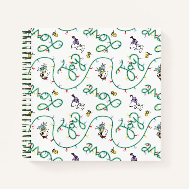 Carnet cacahuètes | Motif d'amour de Noël brillant et bri (Devant)