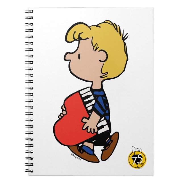 Carnet cacahuètes | Piano de voyage Schroeder (Devant)