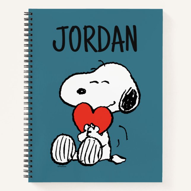 Carnet cacahuètes | Saint Valentin | Snoopy Heart Hug (Devant)