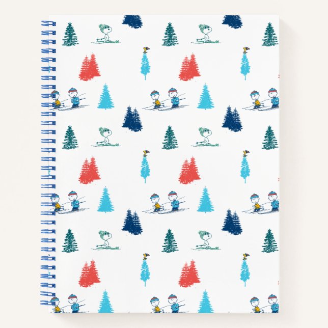 Carnet cacahuètes | Ski d'hiver Motif des pistes (Devant)