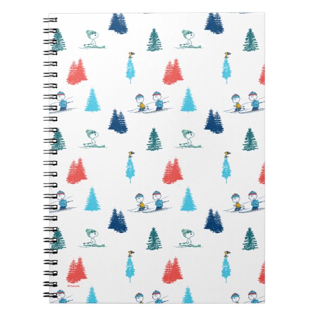 Carnet cacahuètes | Ski d'hiver Motif des pistes (Devant)