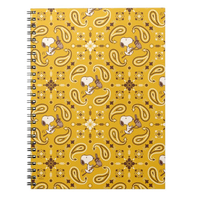 Carnet cacahuètes | Snoopy Bandana Cowboy (Devant)