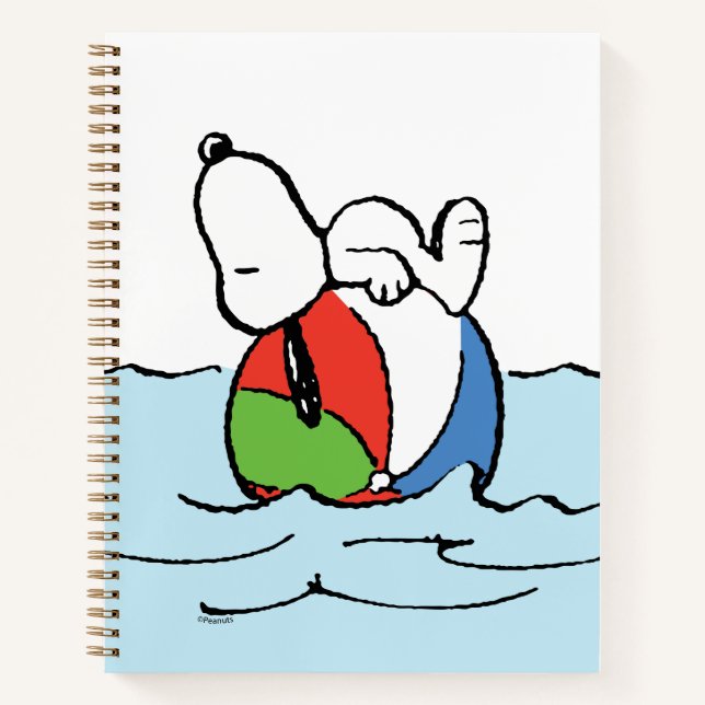 Carnet cacahuètes | Snoopy Beach Ball Beach (Devant)