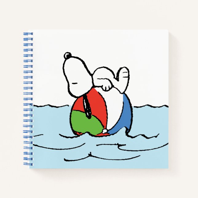 Carnet cacahuètes | Snoopy Beach Ball Beach (Devant)