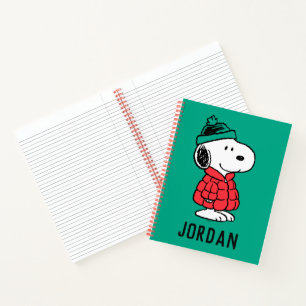 Carnet cacahuètes Snoopy Chat d'hiver et Casquette Aj
