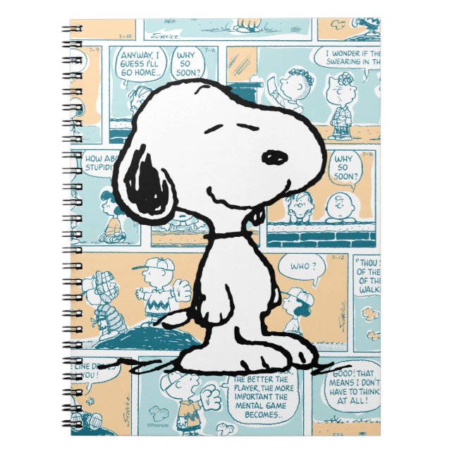 Carnet cacahuètes | Snoopy Comic Motif (Devant)