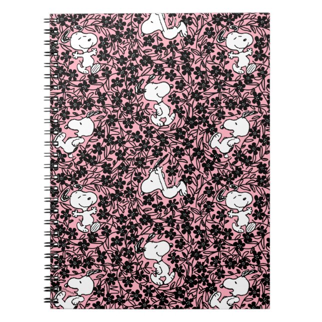 Carnet cacahuètes | Snoopy Flower Vine Motif (Devant)
