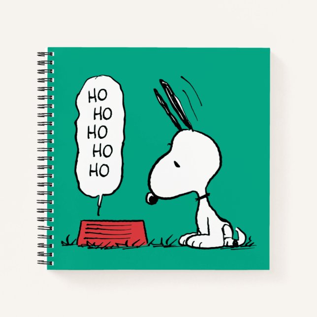 Carnet cacahuètes | Snoopy Ho Ho Ho Plat alimentaire (Devant)