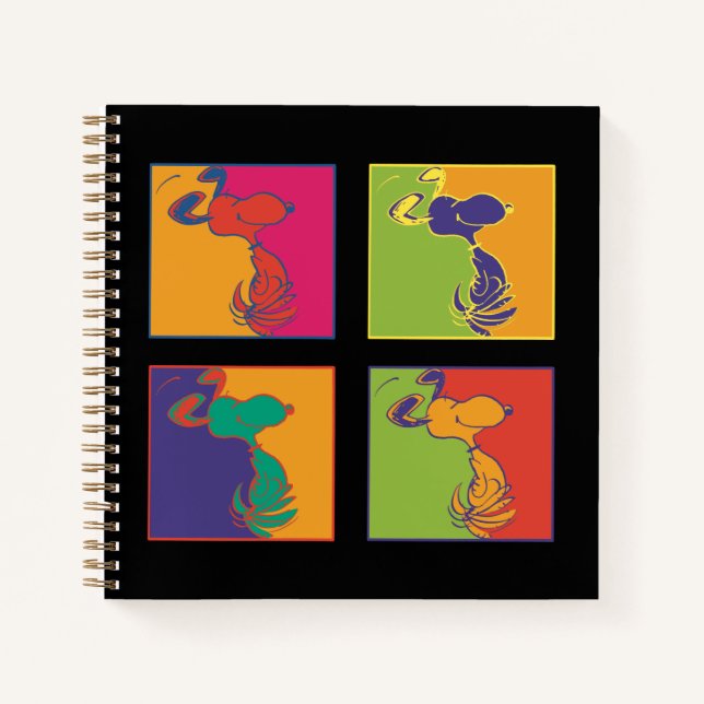 Carnet cacahuètes | Snoopy Pop Art Moderne (Devant)