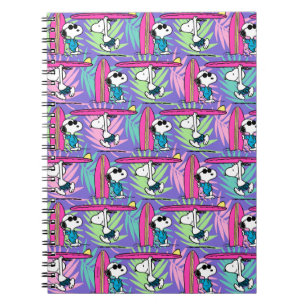 Carnet cacahuètes   Snoopy Purple Surf Motif