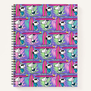 Carnet cacahuètes   Snoopy Purple Surf Motif