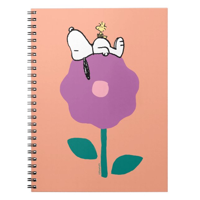 Carnet cacahuètes | Snoopy & Woodstock Flower Whististle (Devant)