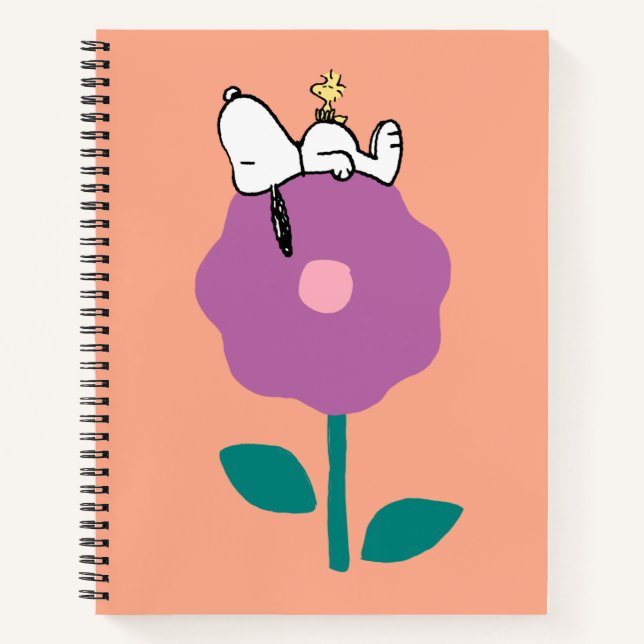 Carnet cacahuètes | Snoopy & Woodstock Flower Whististle (Devant)