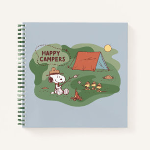 Carnet cacahuètes Snoopy & Woodstock Happy Campers