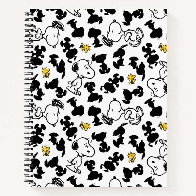 Carnet cacahuètes | Snoopy & Woodstock Shadow Motif (Devant)