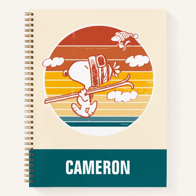 Carnet cacahuètes | Snoopy & Woodstock Ski Trip (Devant)