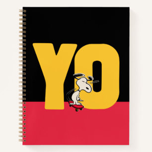 Carnet cacahuètes   Snoopy YO Skateboard