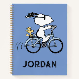 Carnet cacahuètes   Vélo Snoopy & Woodstock