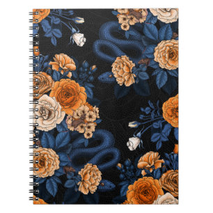Carnet Caché en rose, orange et bleu