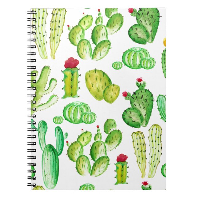 Carnet Cactus aquarelle (Devant)