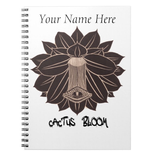 Carnet Cactus Bloom (PERSONNALISER) (Devant)