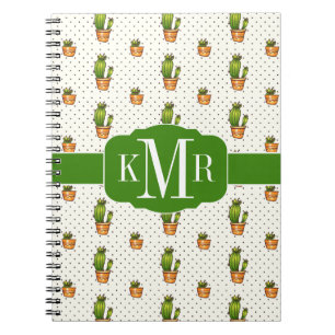 Carnet Cactus et motif de point succulent de Polk