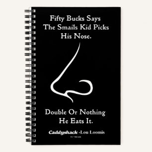 Carnet Caddyshack Cinquante Bucks dit