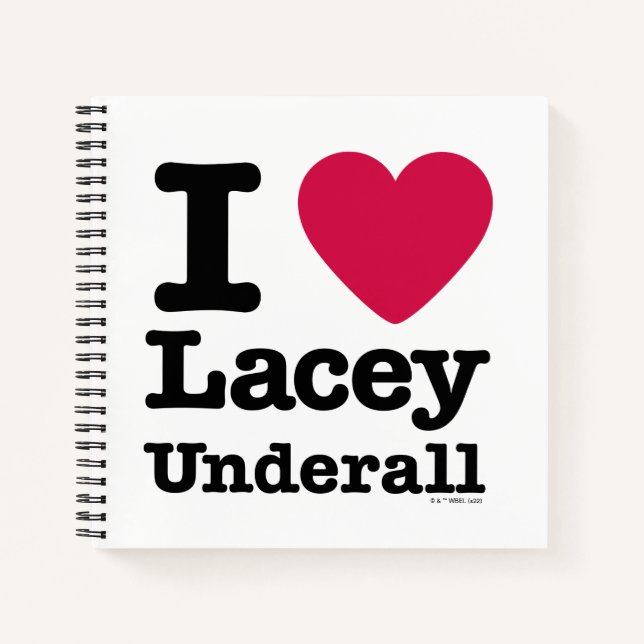 Carnet Caddyshack | I Love Lacey Underall (Devant)