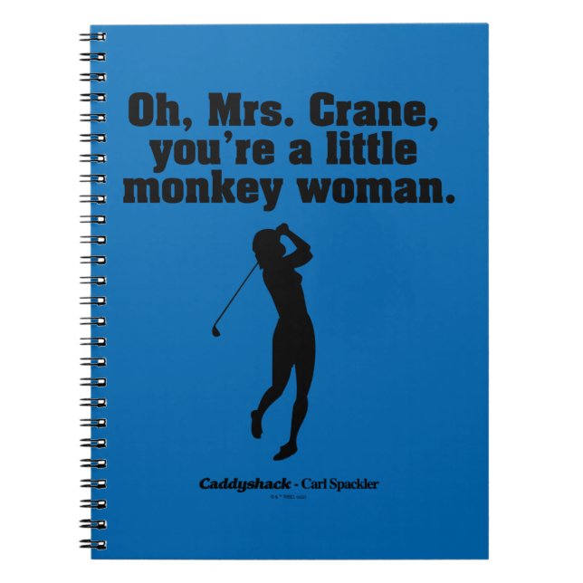Carnet Caddyshack | Oh Mme Crane (Devant)