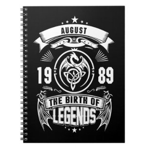 Carnet Cadeau d'août 1989 La Naissance Des Légendes