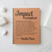 Cadeau de définition de créateur d'impact personna