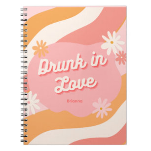 Carnet Cadeau de fête de fiançailles rétro rose