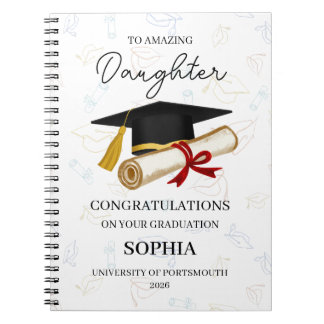 Carnet Cadeau de fin d'études personnalisé pour fille 