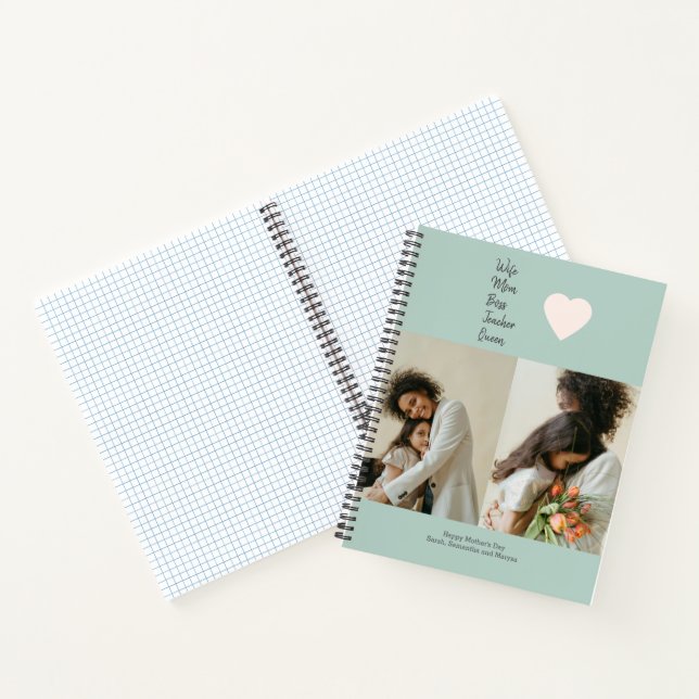 Carnet Cadeau de la Fête des Mères pour Maman, Boss, Teac (Intérieur)