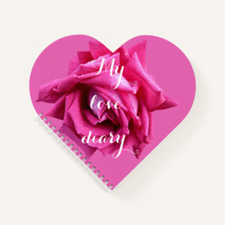 Carnet Cadeau de la Saint-Valentin rose florale rose chou