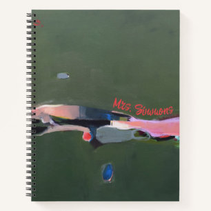Carnet Cadeau de l'enseignant Peinture Abstraite personna