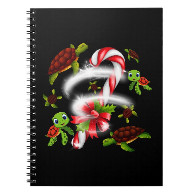 Carnet Cadeau de tortue | Turtle Candy Sweet Christmas (Devant)