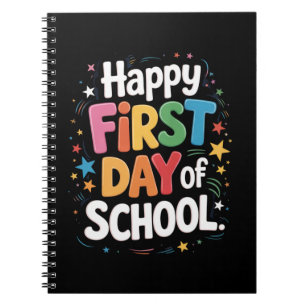 Carnet Cadeau de vie d'enseignant Jour heureux du premier