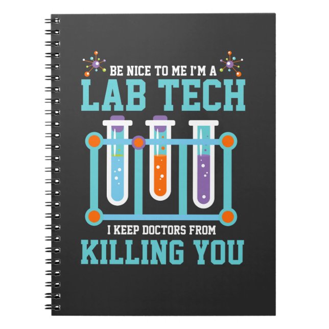 Carnet Cadeau drôle de technicien de laboratoire de (Devant)