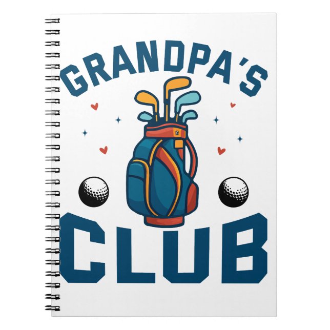 Carnet Cadeau du club de golf de grand-père (Devant)